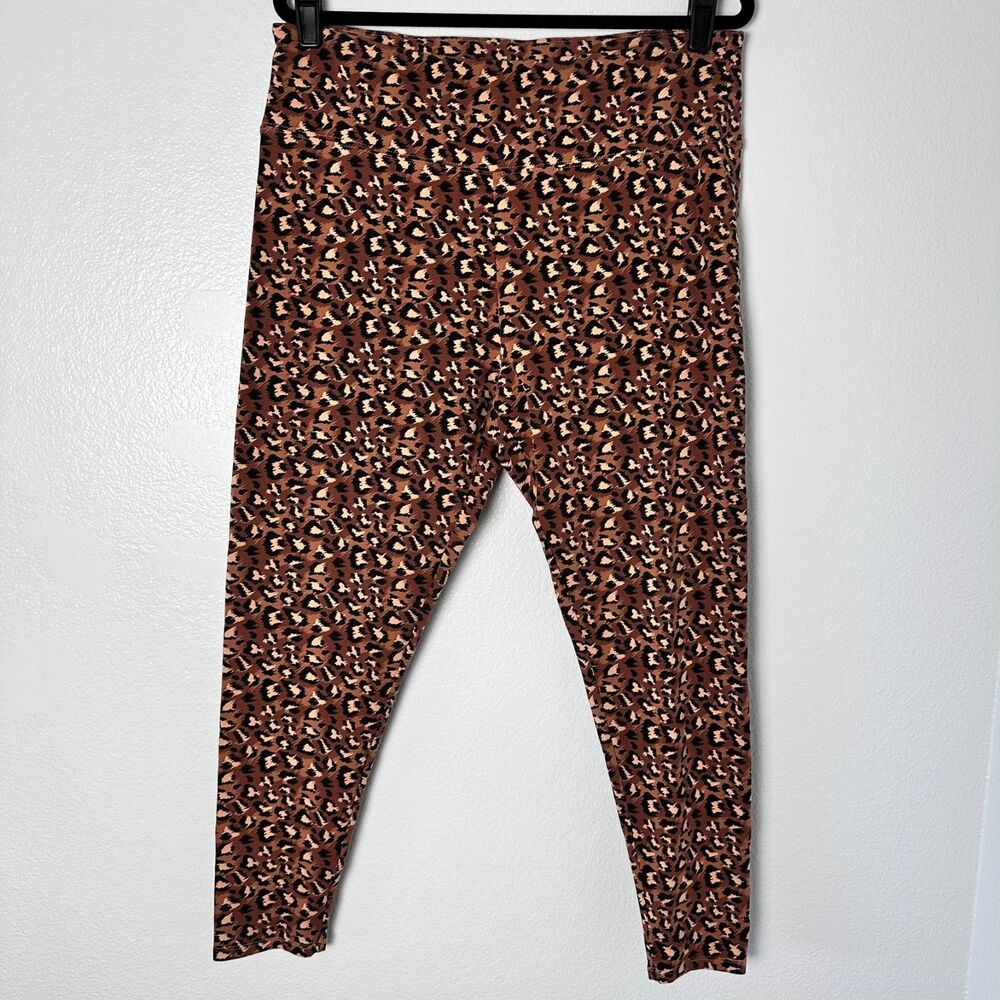 Soft Surroundings Women's XL Soft Essential Ponte Legging Animal Leopard Print